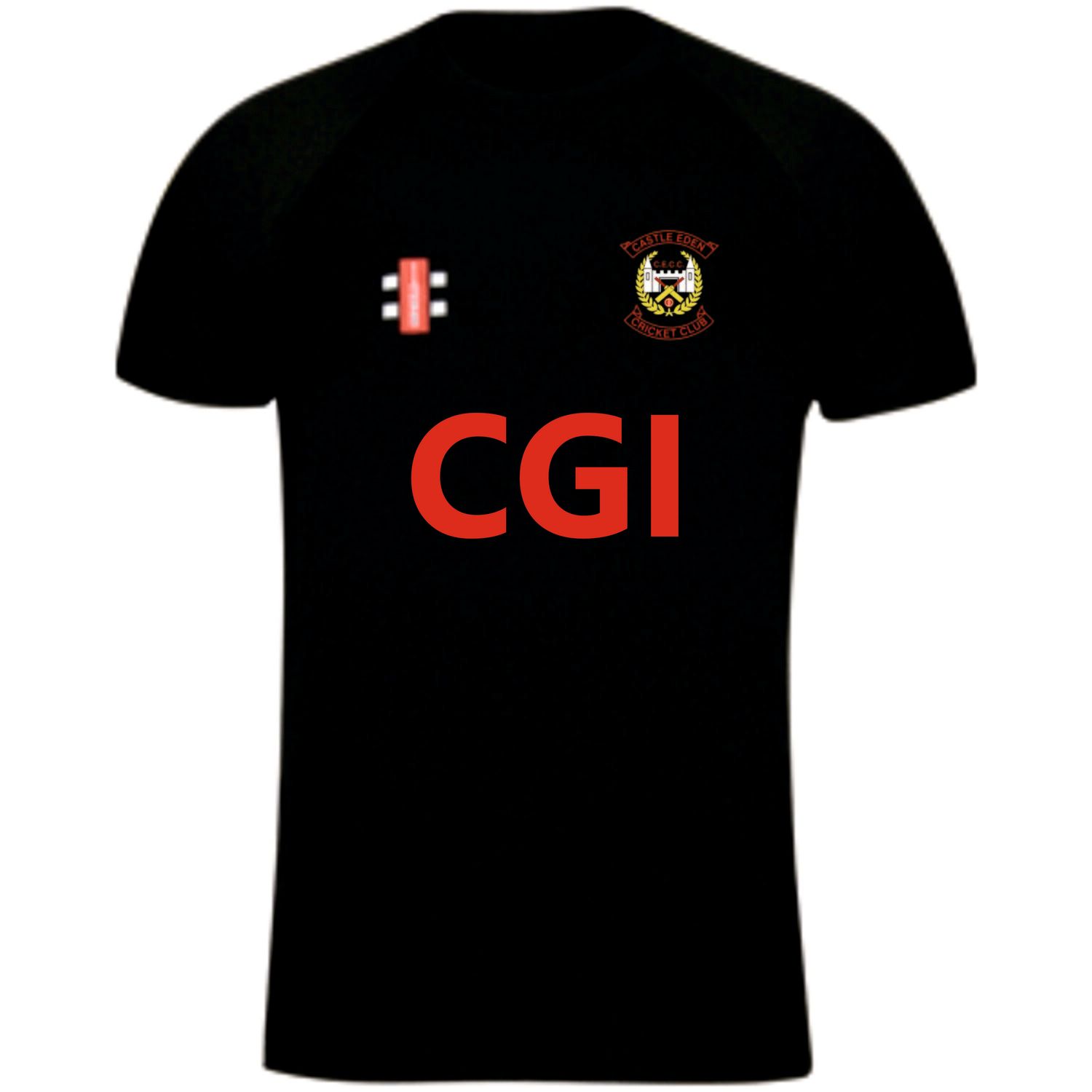 Castle Eden Junior Matrix Black Short Sleeve Training T Shirt