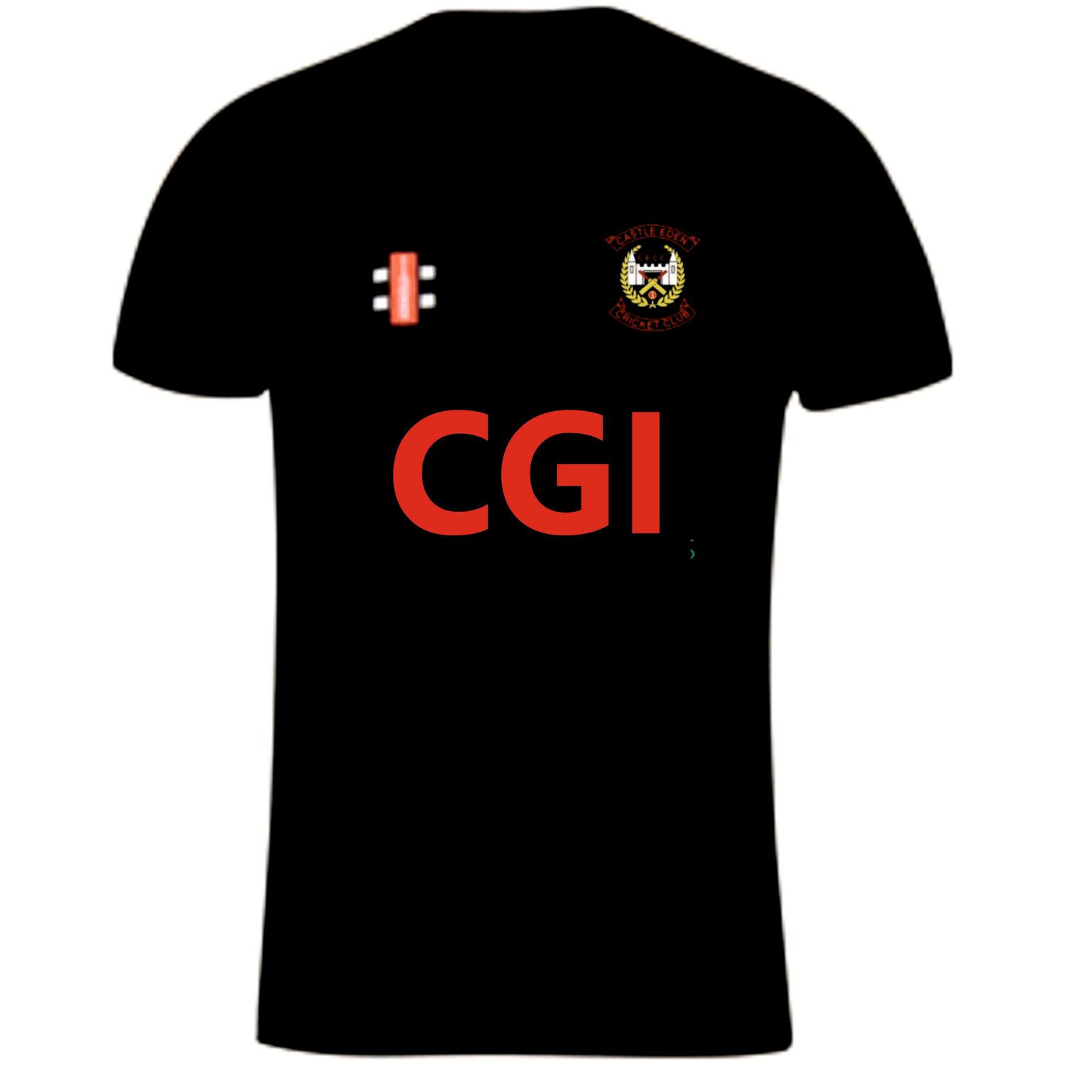 Castle Eden Senior Matrix Black Short Sleeve Training T Shirt