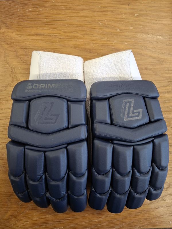2025 Lorimers Cricket Pro Players v2 Navy Blue Split Finger Batting Gloves