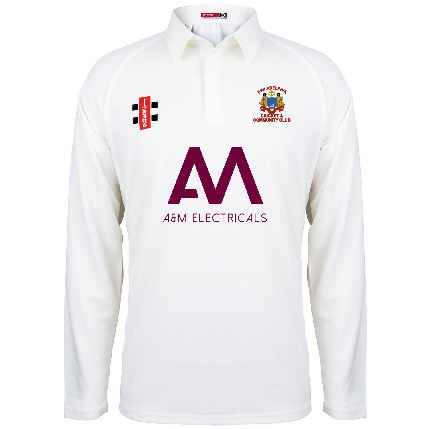 Philadelphia Matrix V2 Long Sleeve Cricket Shirt Adult