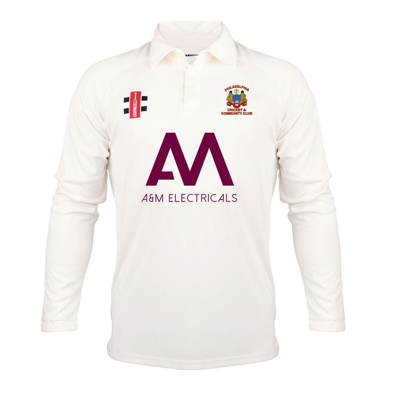 Philadelphia Pro Performance V3 Long Sleeve Cricket Shirt Philadelphia Pro Performance V3 Long Sleeve Cricket Shirt