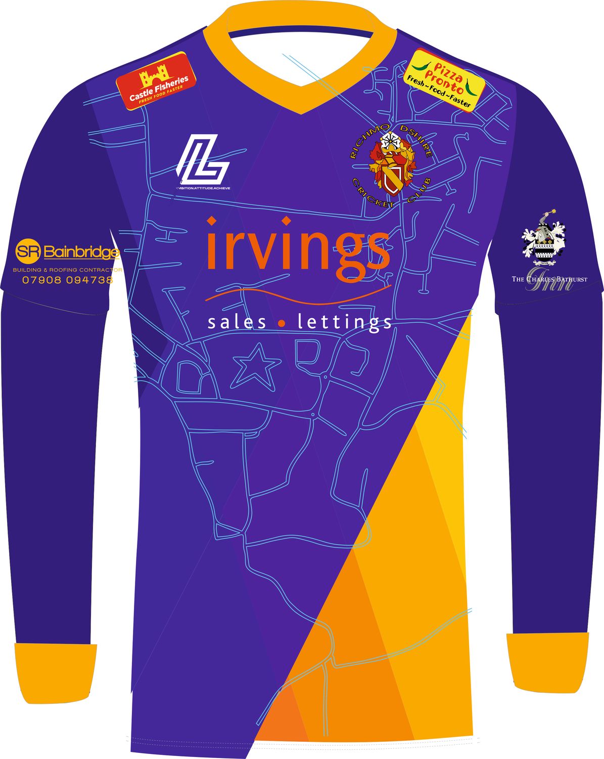 Richmondshire T20 JUNIOR MATCH Shirt - Long sleeve (Pre-Order for April 202 Delivery)