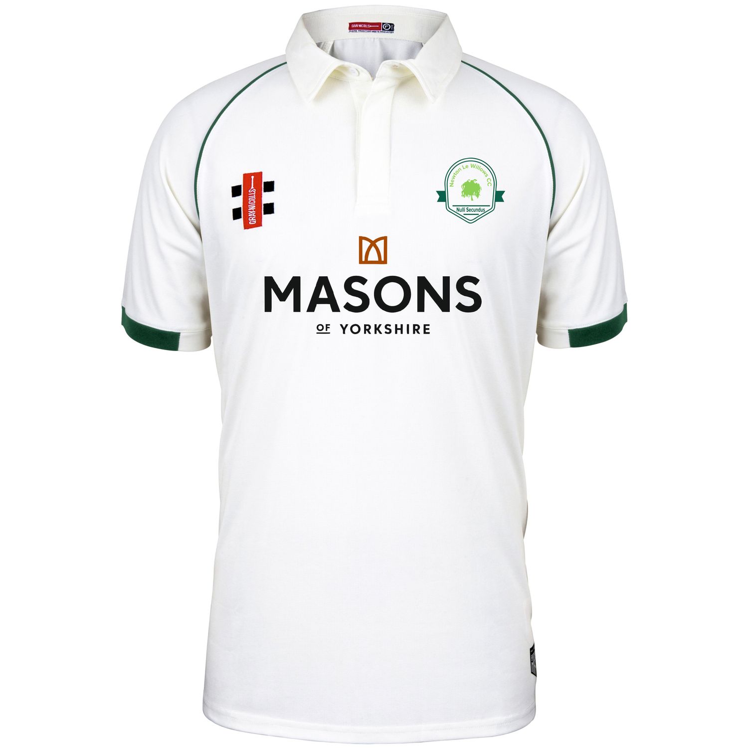 Newton-le-Willows Matrix V2 Short Sleeve Cricket Shirt
