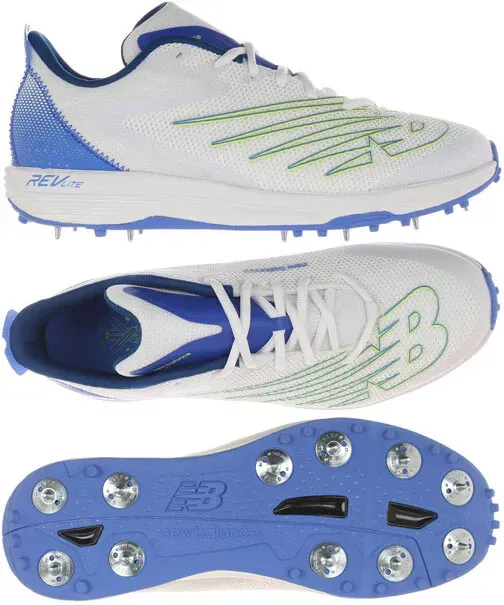 New Balance CK10 R5 White Blue Green Cricket Shoes New Balance CK10 R5 White Blue Green Cricket Shoes