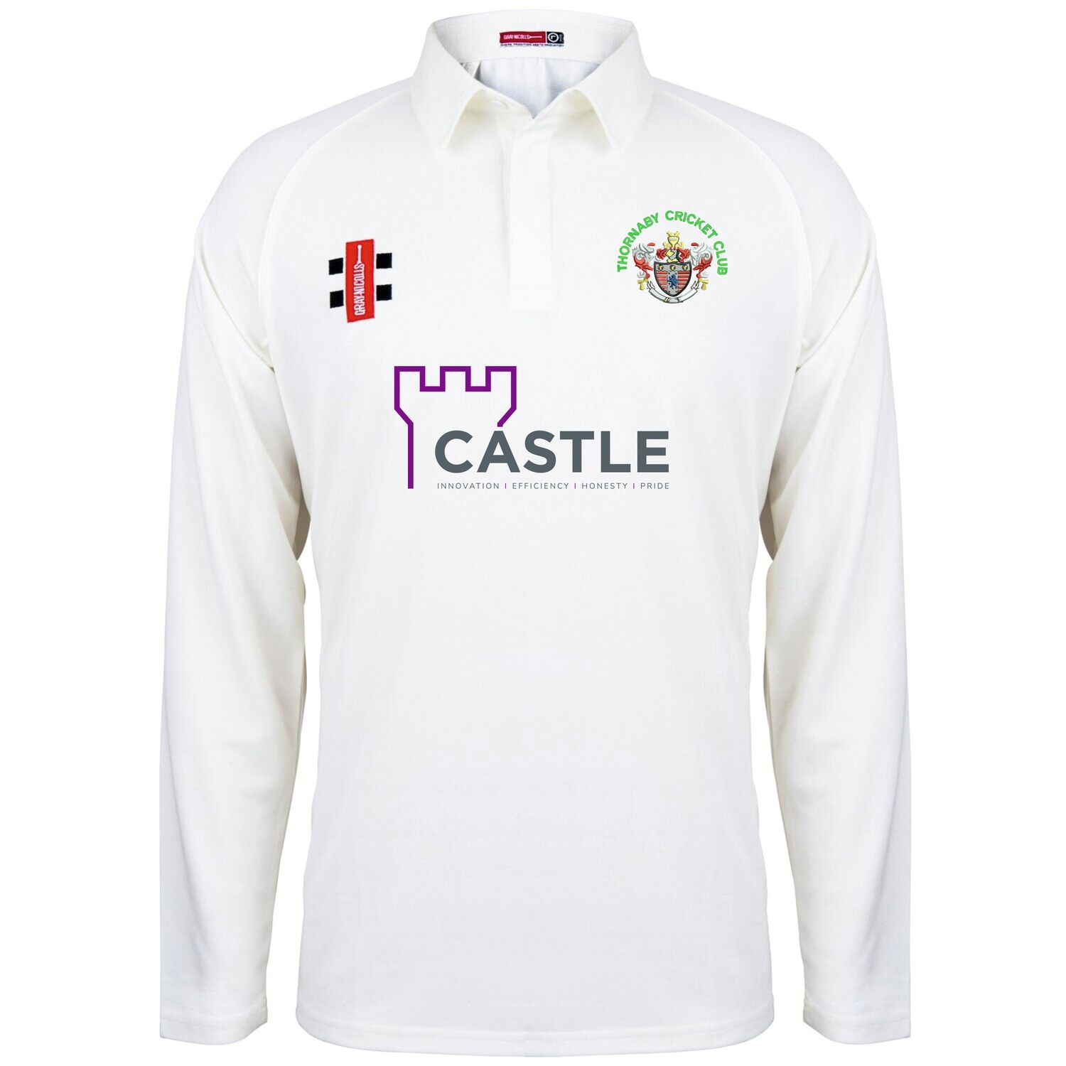 Thornaby Seniors Matrix V2 Long Sleeve Cricket Shirt Thornaby Seniors Matrix V2 Long Sleeve Cricket Shirt