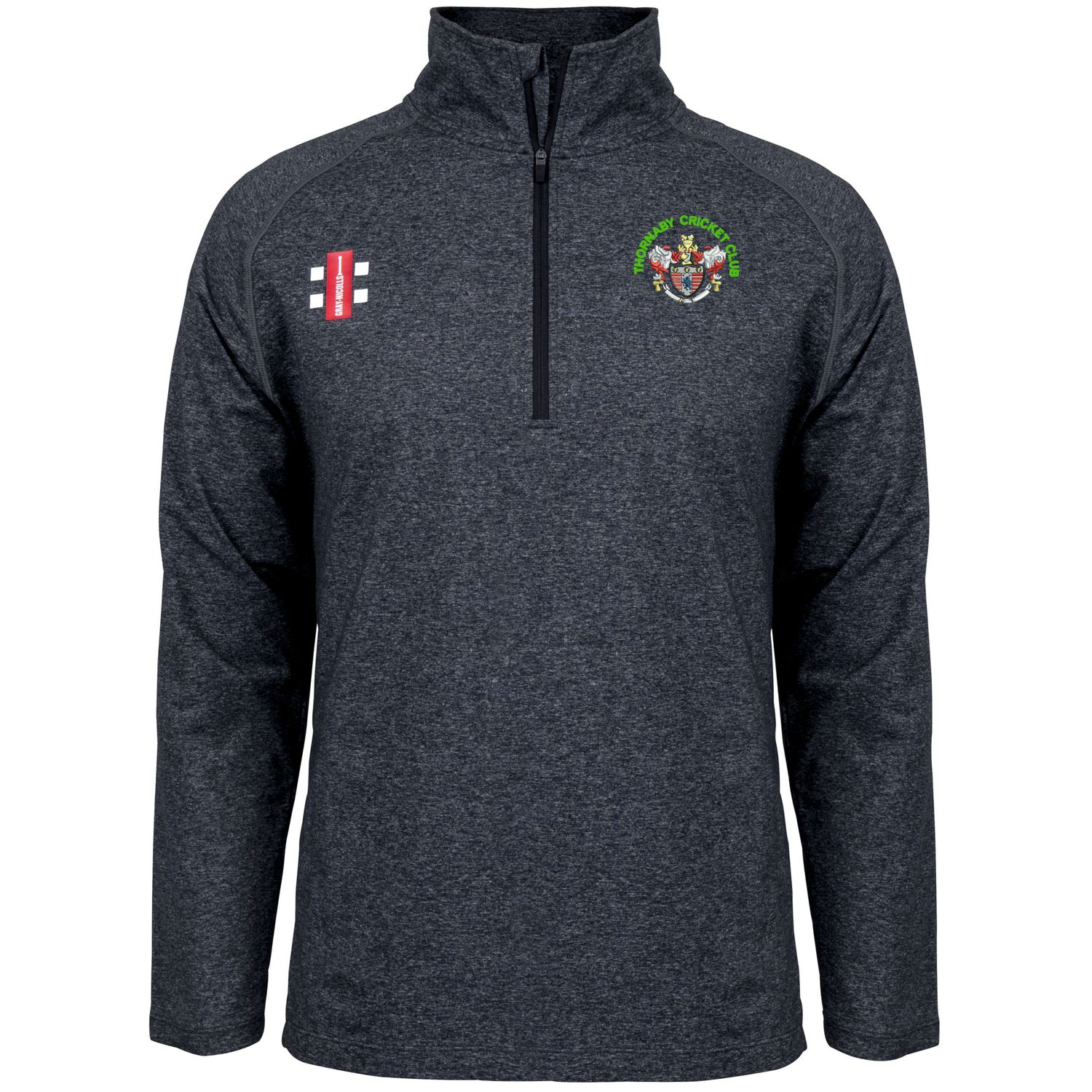 Thornaby Velocity Slim Fit Mid Layer 1/4 Zip Top