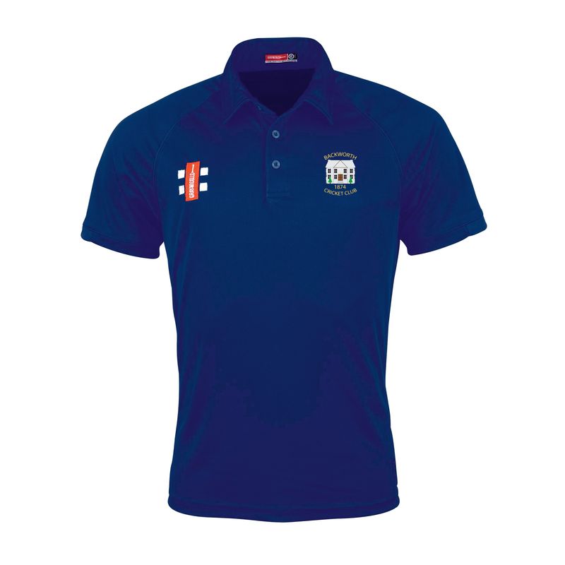 Backworth Matrix Navy Polo Shirt