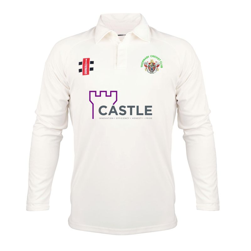 Thornaby Pro Performance V3 Long Sleeve Cricket Shirt Adult Thornaby Pro Performance V3 Long Sleeve Cricket Shirt Adult