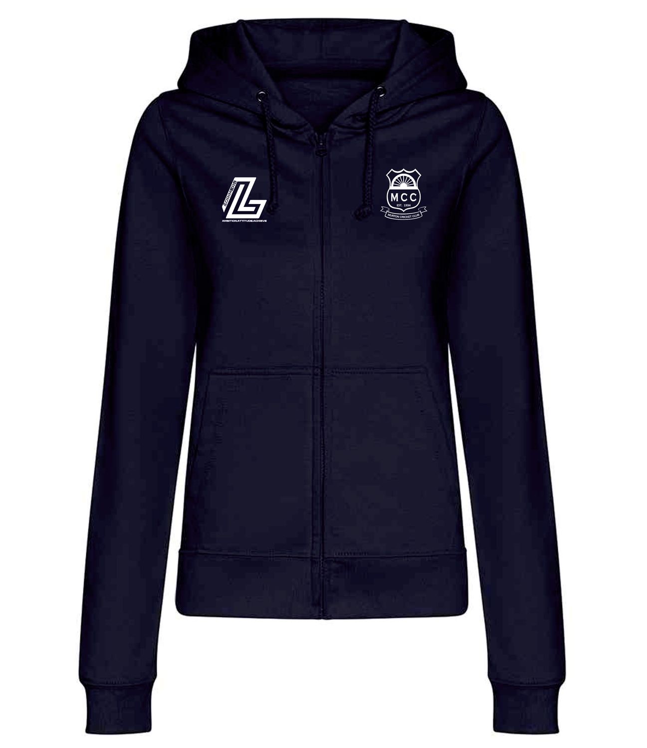 Murton Lorimers Navy Women's Full Zip Hooded Top