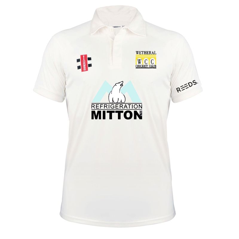 Wetheral Pro Performance V3 Short Sleeve Cricket Shirt Adult Wetheral Pro Performance V3 Short Sleeve Cricket Shirt Adult