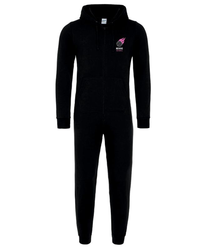 Revive Netball Black Adult Onesie