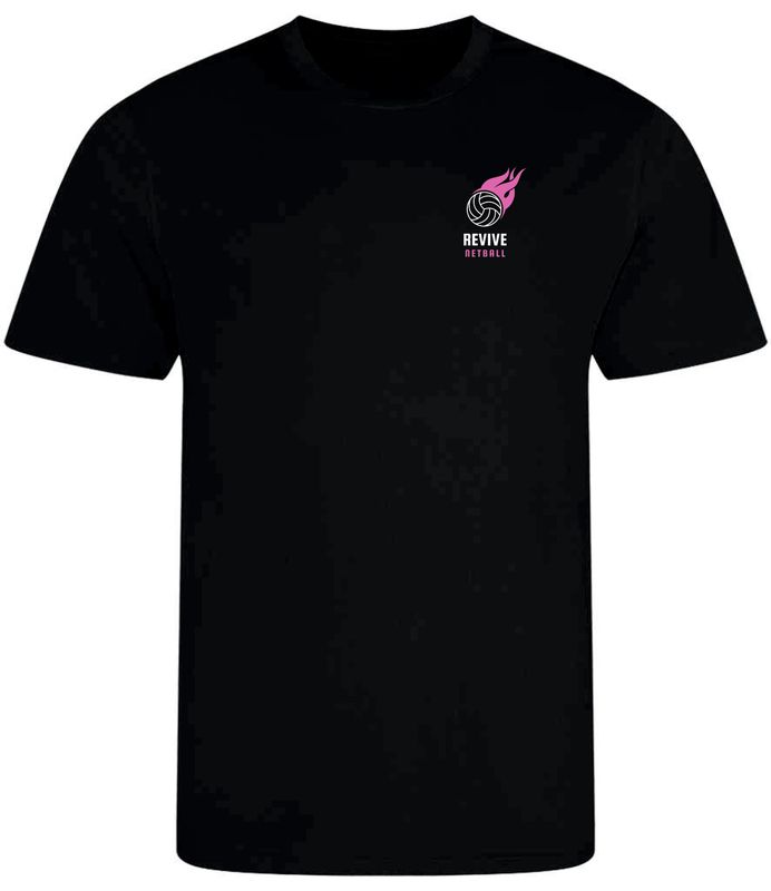 Revive Netball Black Kids Training Top