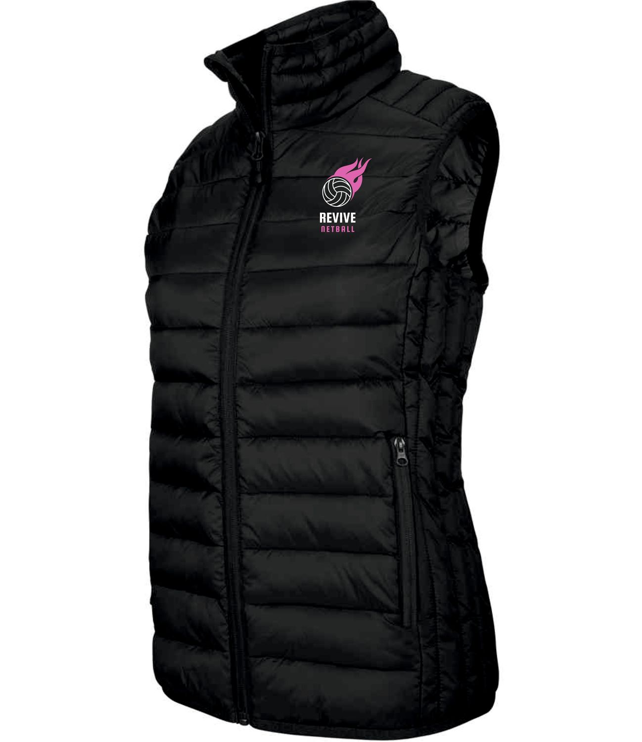 Revive Netball Black Ladies Gillet
