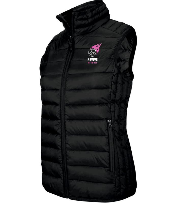 Revive Netball Black Ladies Gillet