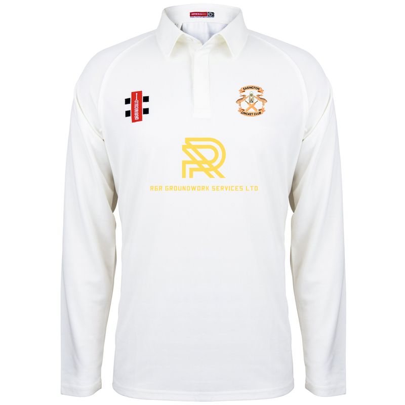 Easington Matrix V2 Long Sleeve Cricket Shirt Adult
