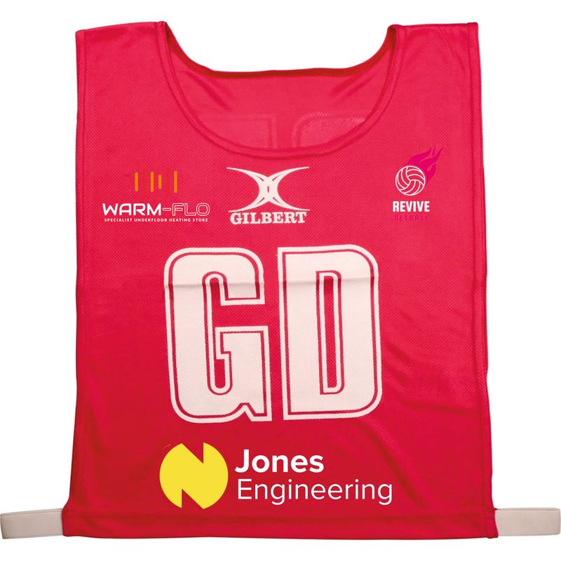 Revive Netball  Pink Netball Bib (Pack of 7) Revive Netball  Pink Netball Bib (Pack of 7)