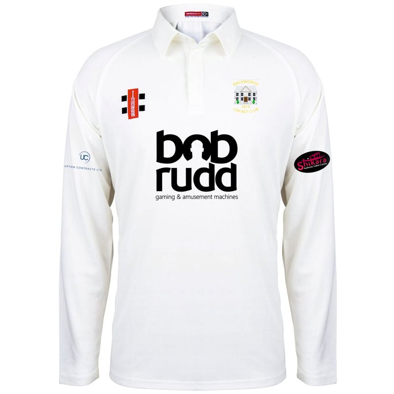 Backworth Matrix Long Sleeve Cricket Shirt