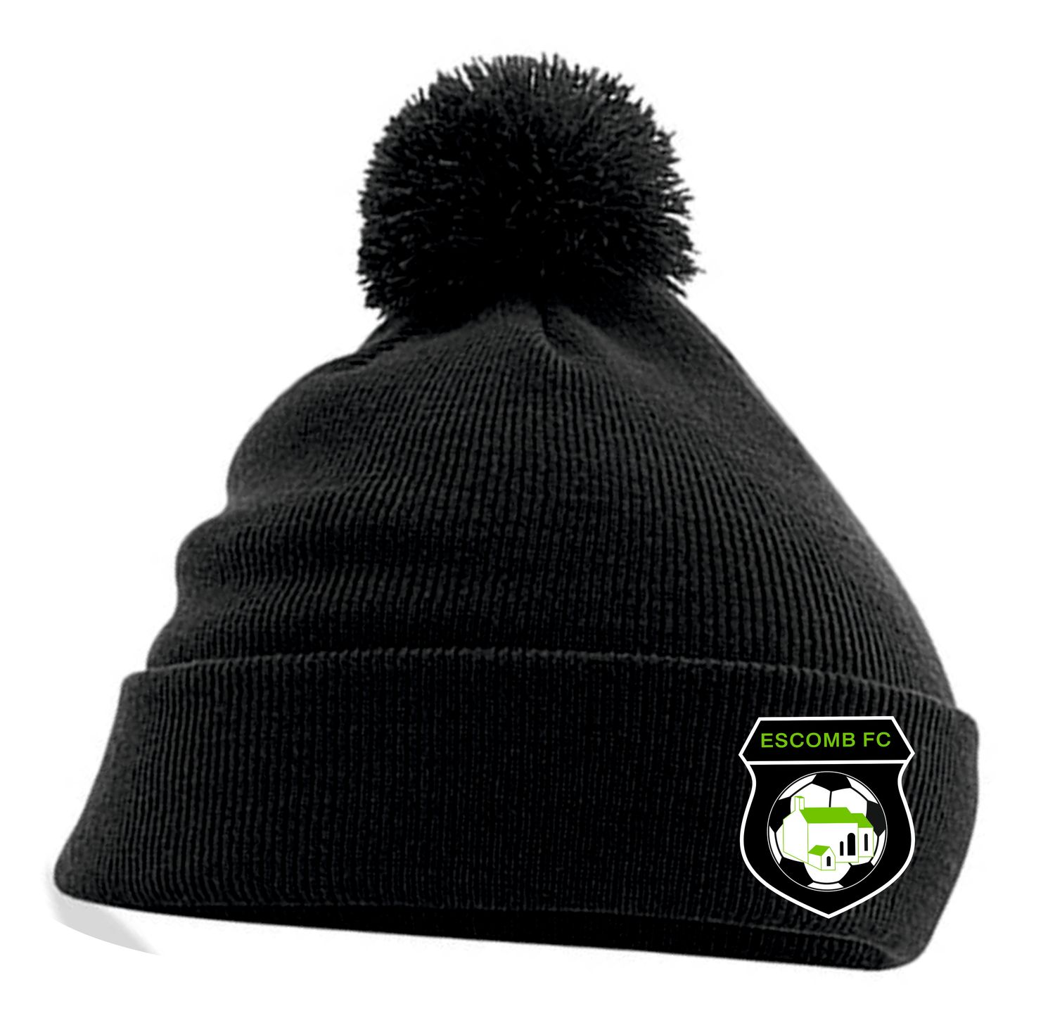 Escomb FC Original Black Pom Pom Hat Escomb FC Original Black Pom Pom Hat