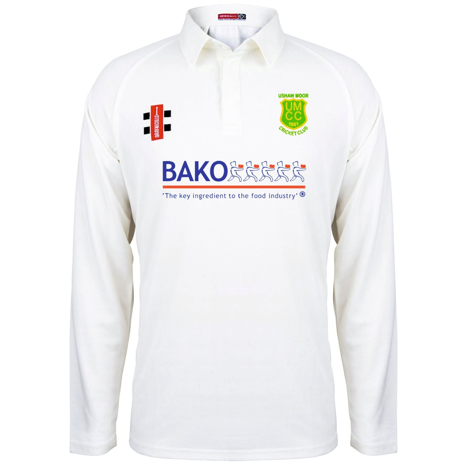 Ushaw Moor Matrix Long Sleeve Cricket Shirt