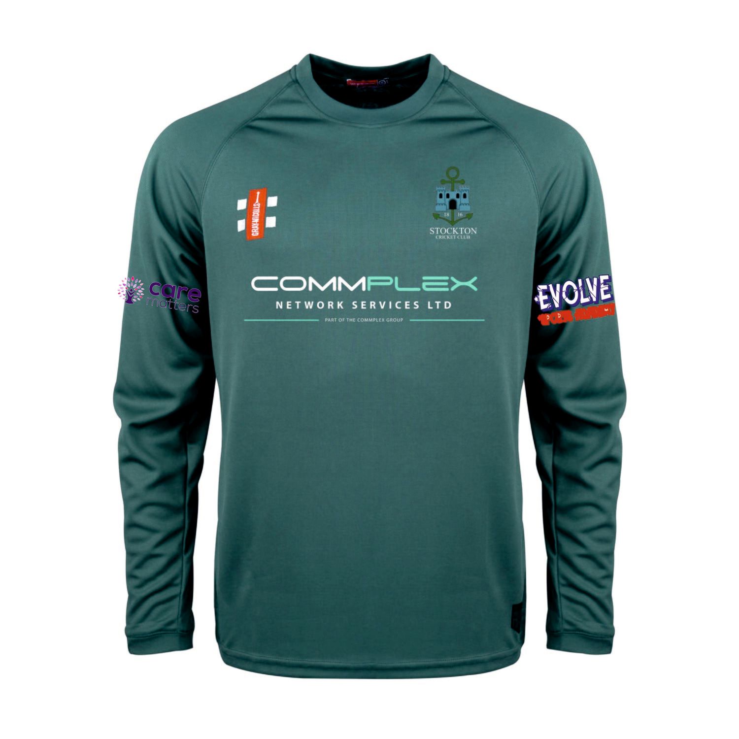 Stockton Matrix Green Long Sleeve T Shirt Stockton Matrix Green Long Sleeve T Shirt
