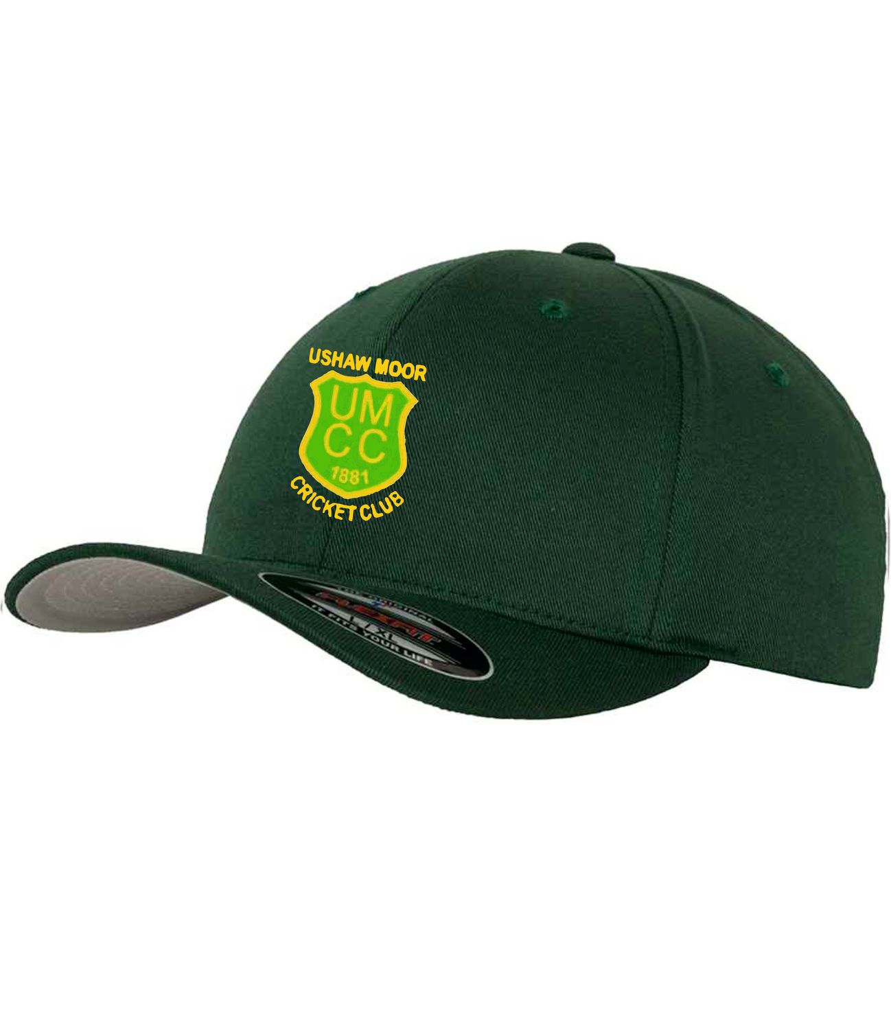 Ushaw Moor Flexi FIt Cricket Cap Green