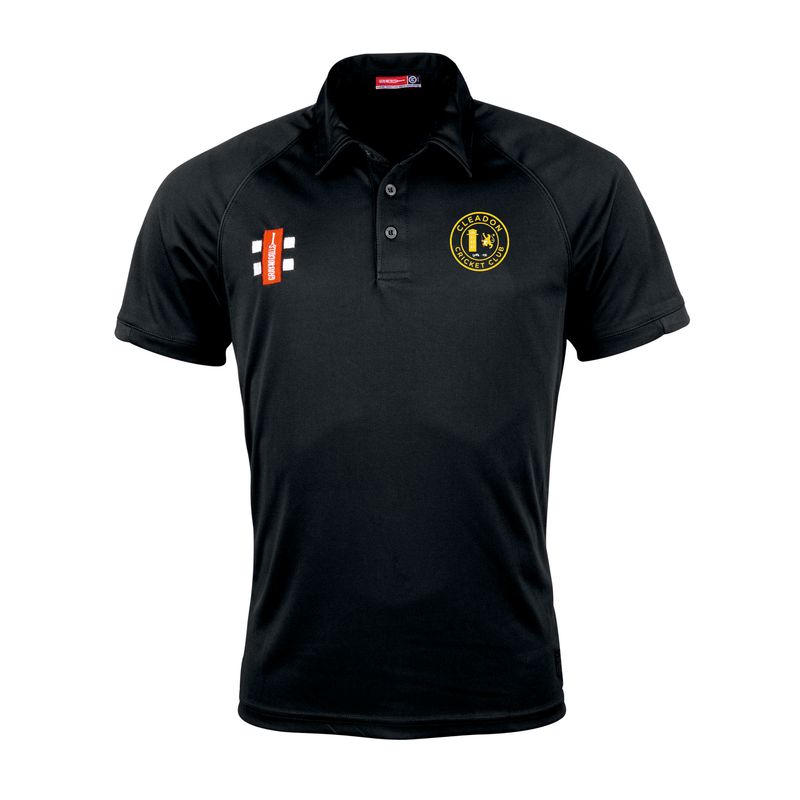 Cleadon Matrix Black Polo Shirt Cleadon Matrix Black Polo Shirt
