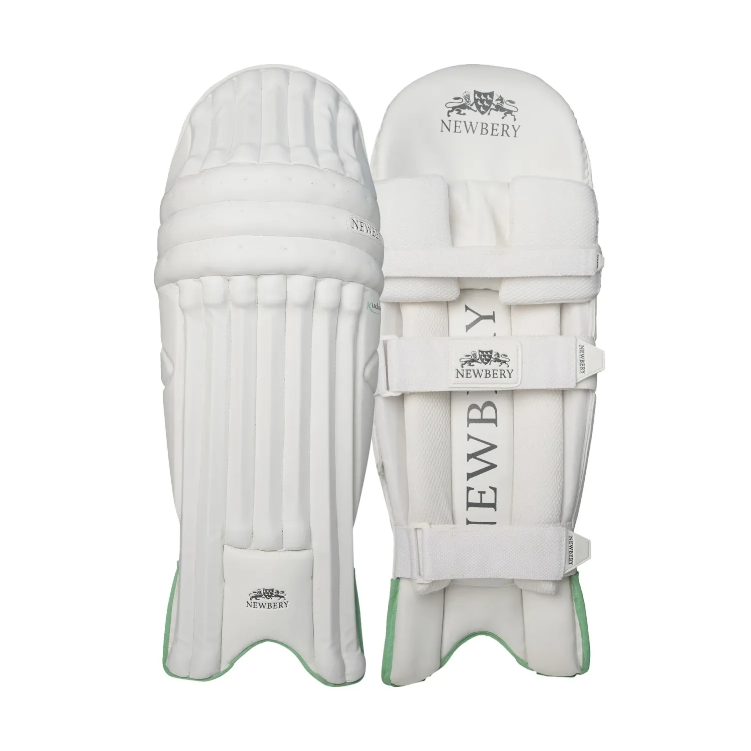 2026 Newbery Cricket Kudos White Teal Batting Pads