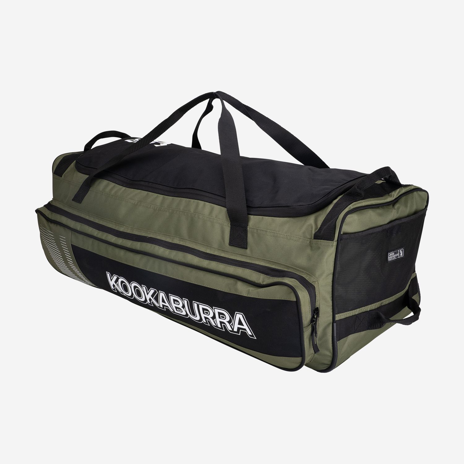 2026 Kookaburra Cricket 4500 Khaki / Black Wheelie Bag Size – 92 x 33 x 30cm