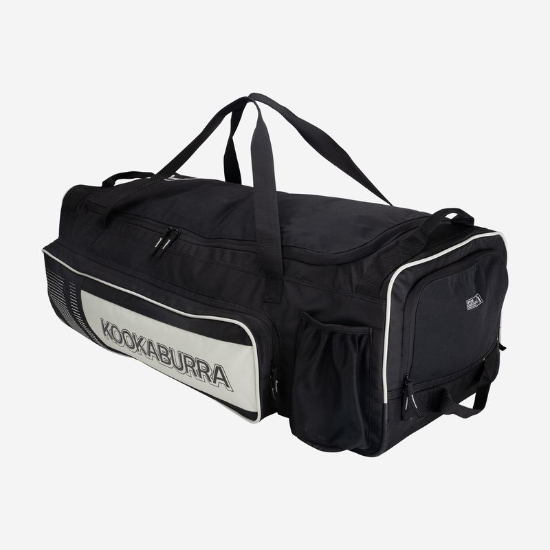 2026 Kookaburra Pro 3500 Black/ Bone Wheelie Cricket Bag Size – 92 x 33 x 30cm