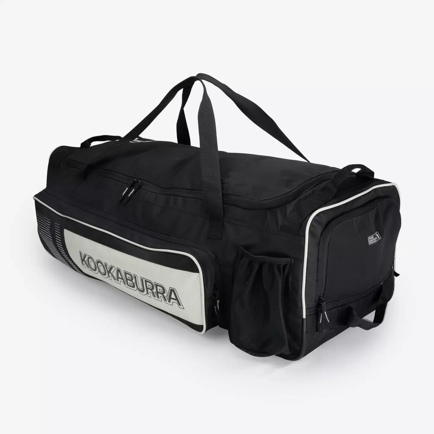 2026 Kookaburra Pro 3500 Black/ Bone Wheelie Cricket Bag Size – 92 x 33 x 30cm