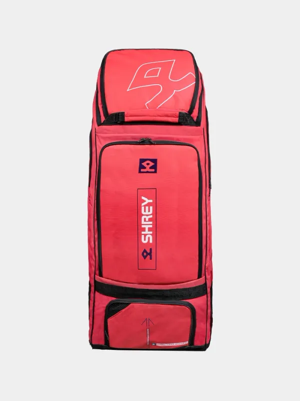 Shrey Legacy Duffle Wheelie 80 Cricket Bag - Radiant Red Size: 36” X 13” X 14”