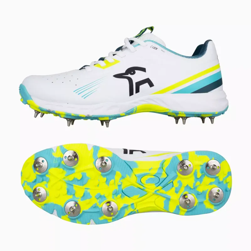 2026 Kookaburra KC 3.0 Spike Cricket Shoe Aqua / Yellow