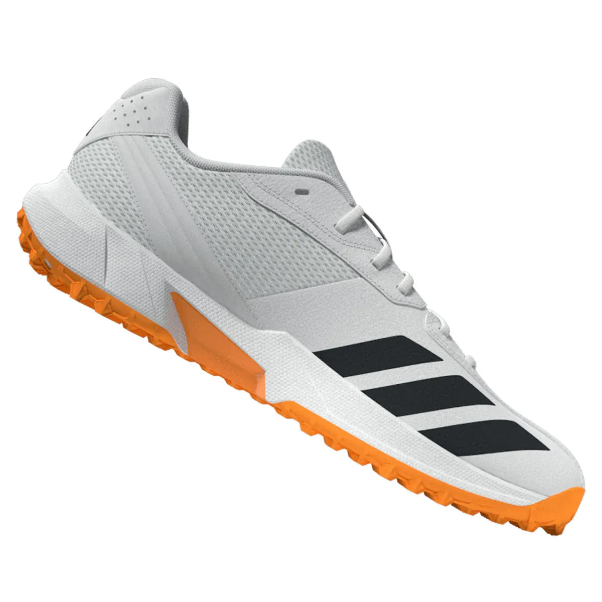 2026 adidas 22YDS SPIKELESS Cricket Shoes - White / Tangerine