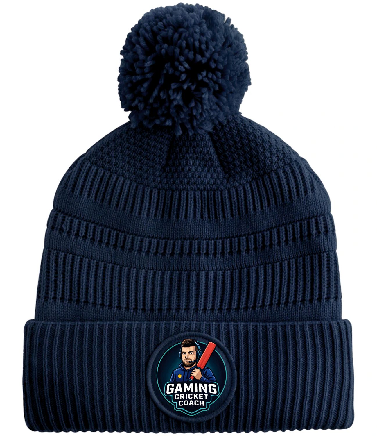Gaming Cricket Coach Navy Pom Pom Hat Gaming Cricket Coach Navy Pom Pom Hat