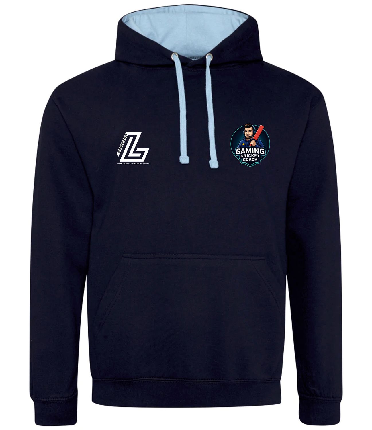 Gaming Cricket Coach Contrast Hoodie Gaming Cricket Coach Contrast Hoodie