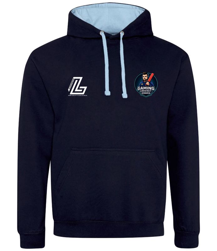 Gaming Cricket Coach Contrast Hoodie
