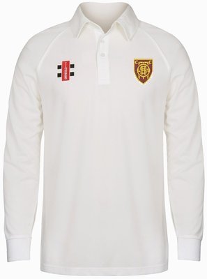 South Hetton Matrix Long Sleeve Cricket Shirt