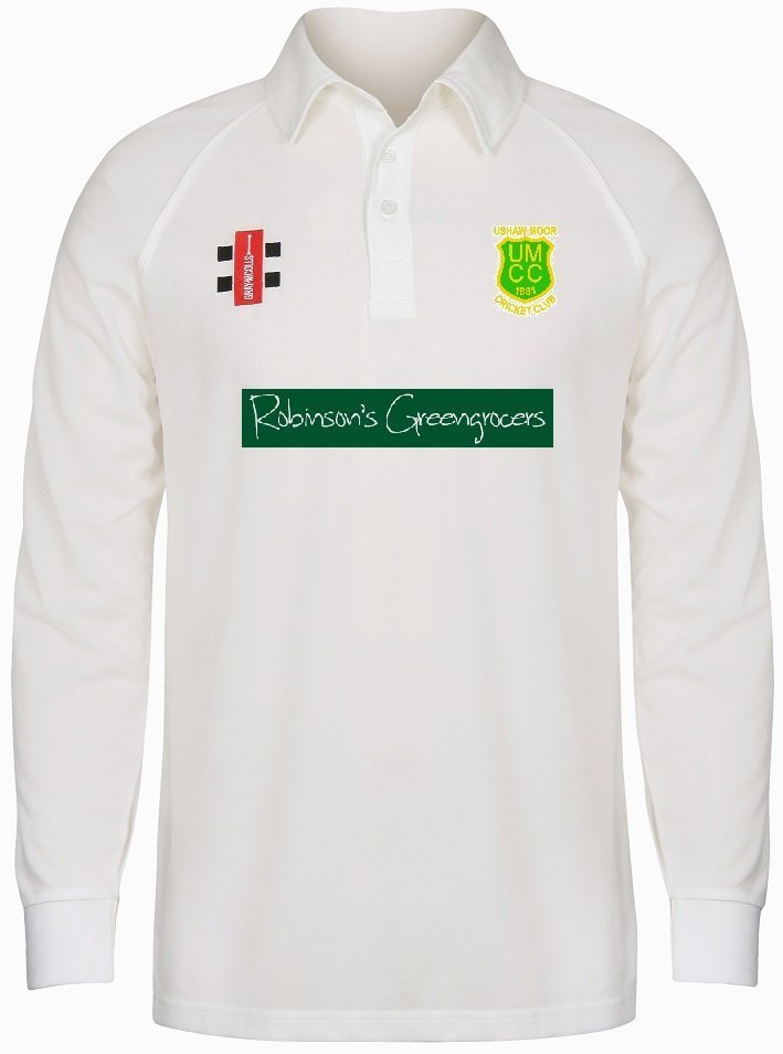 Ushaw Moor Matrix Long Sleeve Cricket Shirt