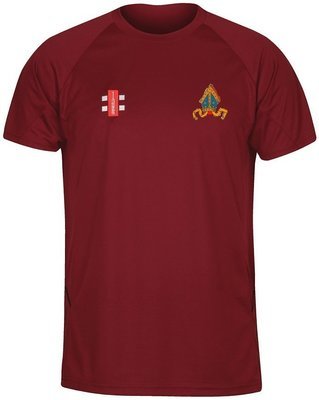 Bishop Auckland Matrix Maroon Short Sleeve T Shirt