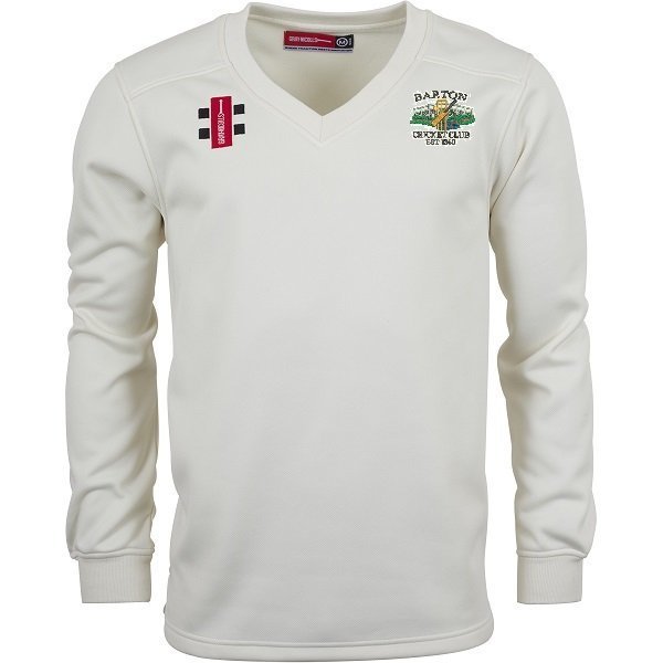Barton Pro Perfomance Long Sleeve Cricket Sweater Junior Barton Pro Perfomance Long Sleeve Cricket Sweater Junior