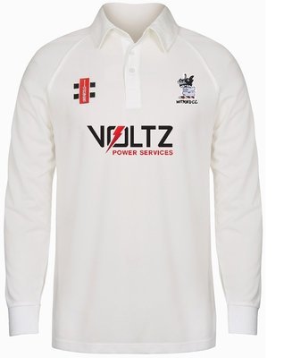 Mitford Matrix Long Sleeve Cricket Shirt Adult