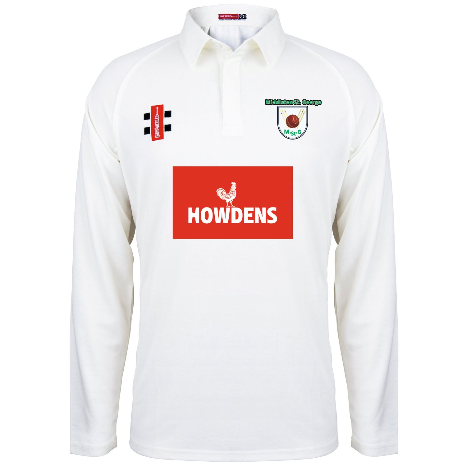 Middleton St George Matrix Long Sleeve Cricket Shirt