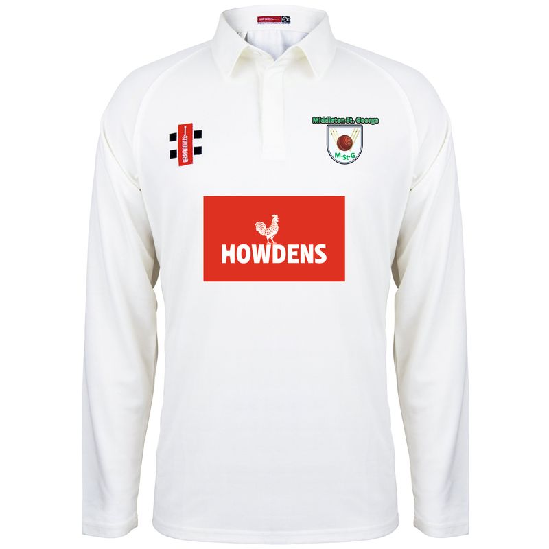 Middleton St George Matrix Long Sleeve Cricket Shirt Middleton St George Matrix Long Sleeve Cricket Shirt