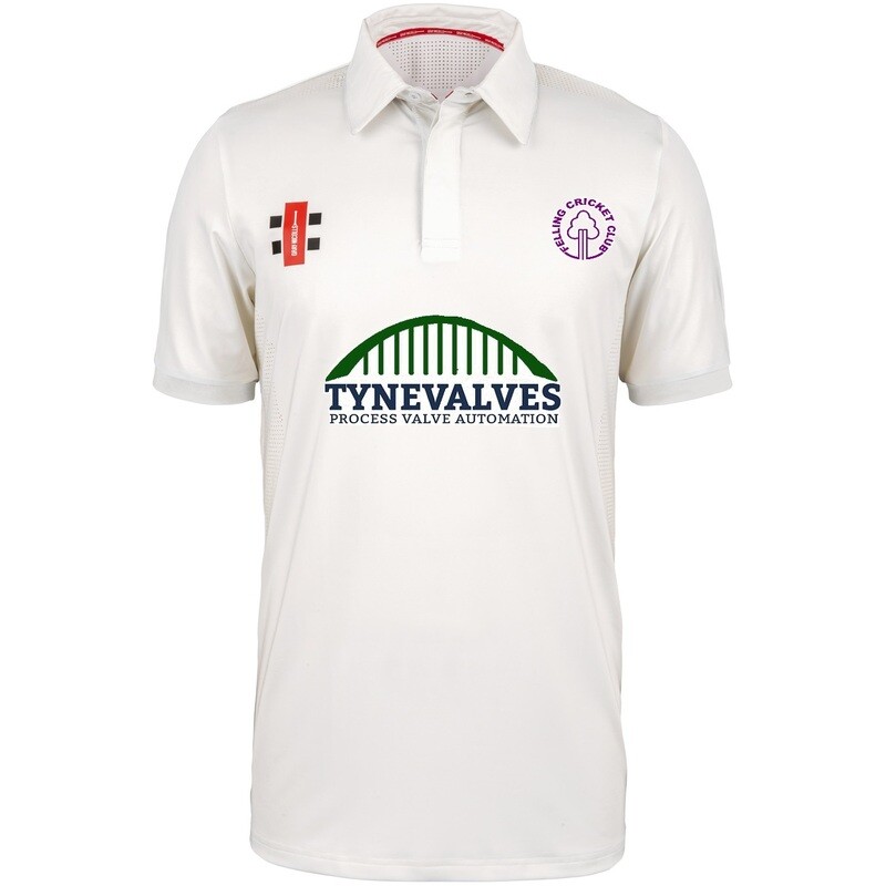 Felling Pro Performance Ivory Short Sleeve Cricket Shirt Felling Pro Performance Ivory Short Sleeve Cricket Shirt