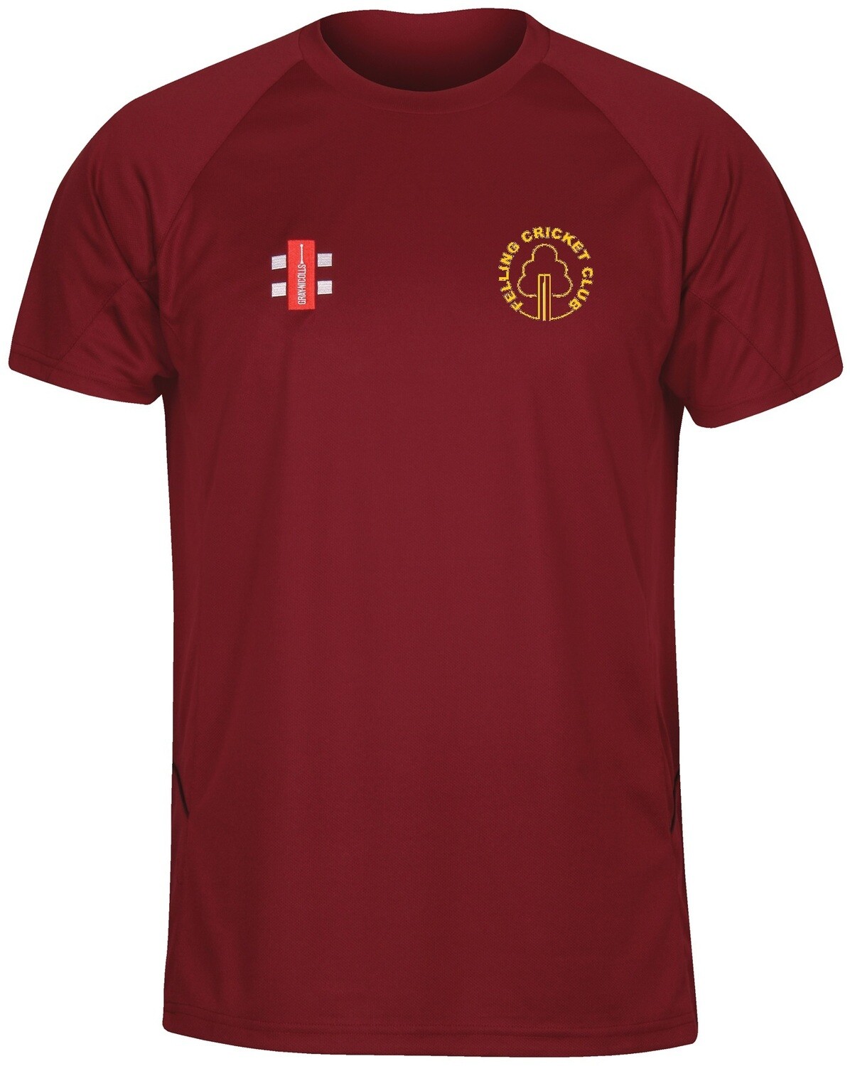 Felling Maroon Matrix Short Sleeve T Shirt
