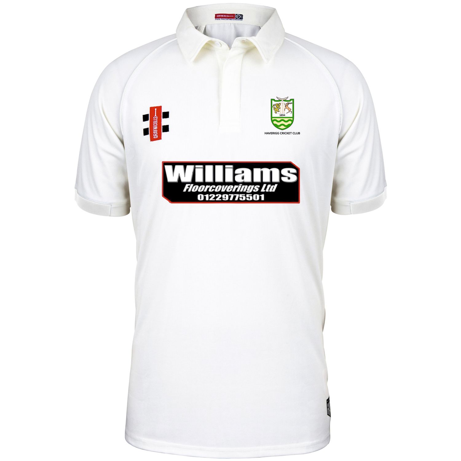 Haverigg Matrix V2 Short Sleeve Cricket Shirt Haverigg Matrix V2 Short Sleeve Cricket Shirt