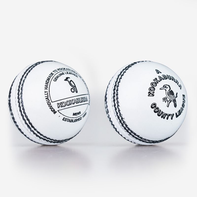 Kookaburra County League White Leather Cricket Ball (Box of 6) Kookaburra County League White Leather Cricket Ball (Box of 6)