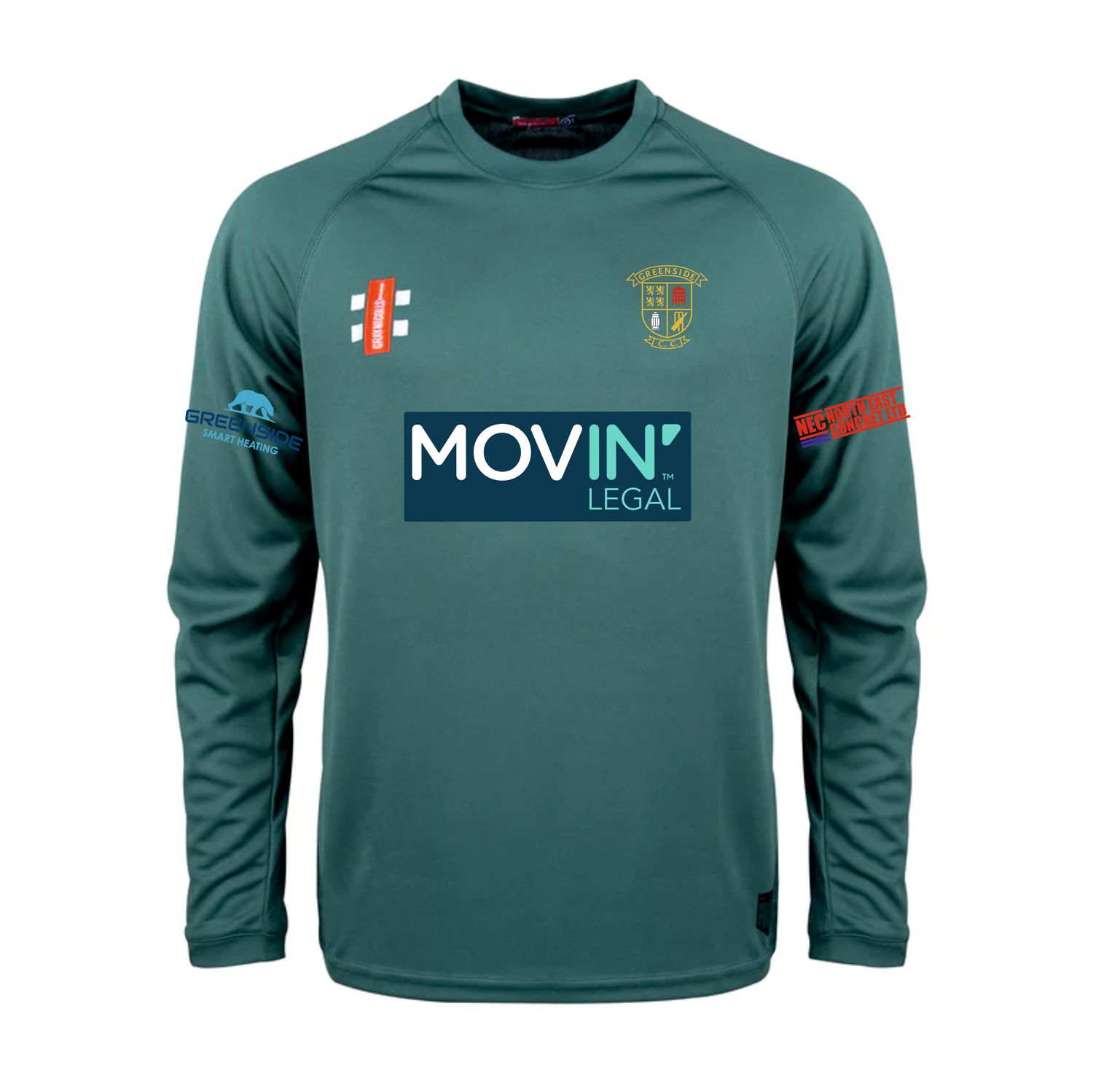 Greenside Matrix Long Sleeve Green T Shirt Adult