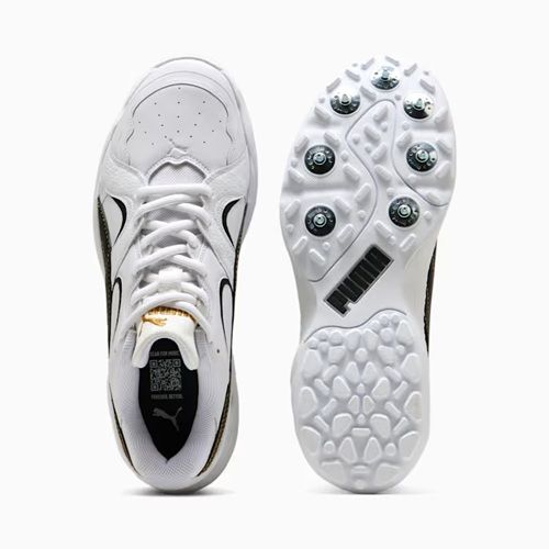2026 Puma Legacy Spike Cricket Shoes - Puma White 2026 Puma Legacy Spike Cricket Shoes - Puma White