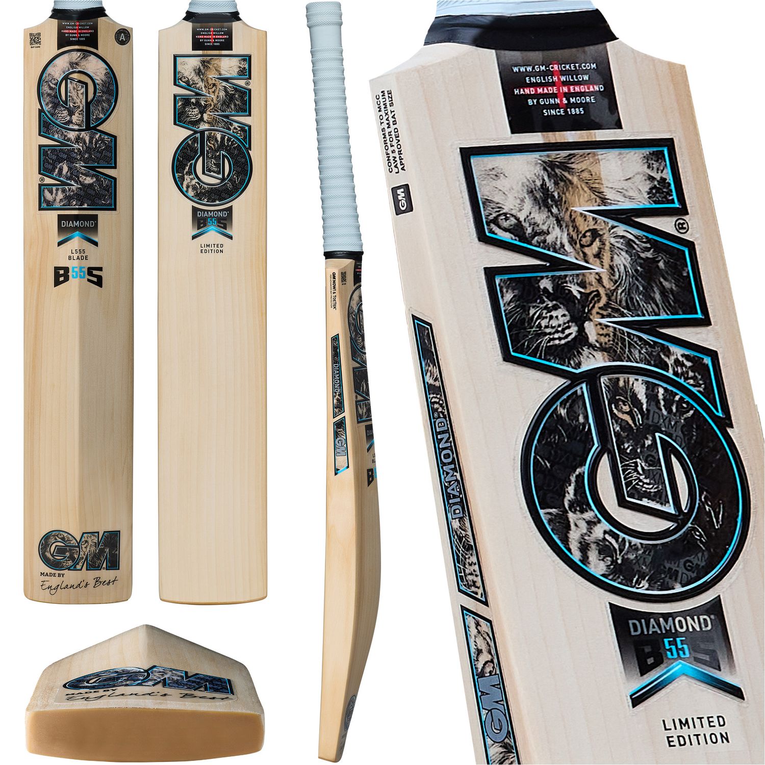 2026 Gunn & Moore Diamond DXM BS55 606 Junior Cricket Bat